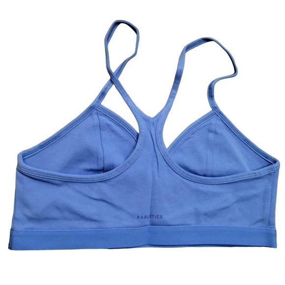 Fabletics Large Live In Racerback Bralette Cornflower Blue NWT - Picture 4 of 10